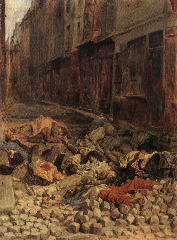Ernest Meissonier Remembrance of Barricades in June 1848 Norge oil painting art